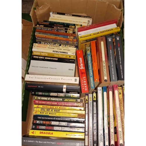 85 - 4 CARTONS OF MISC SOFT BACK BOOKS