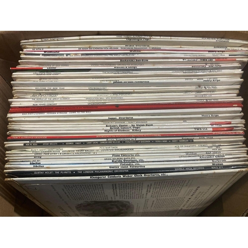 117 - 3 CARTONS & A CARRY CASE OF MISC LP'S INCL; OPERA, YEOMAN OF THE GUARD, CLASSICAL & BOXED SETS