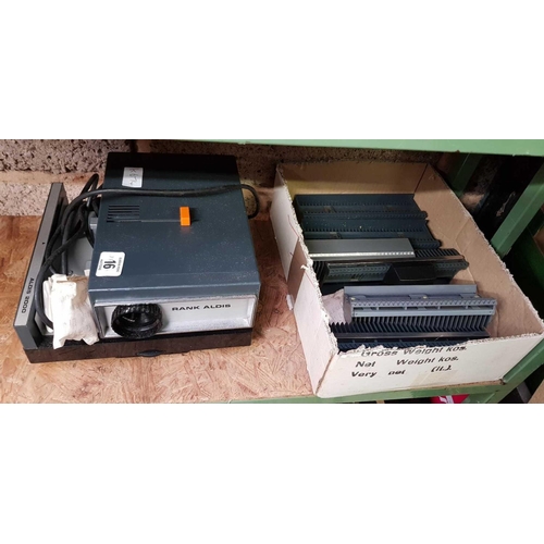 16 - ALDIS 2000 SLIDE PROJECTOR WITH SLIDE RACKS