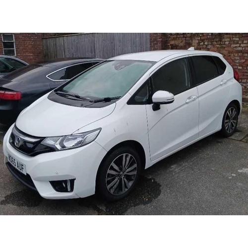 2 - WHITE HONDA JAZZ EX I-VTEC, REG : WD65 AUF, 5 DOOR HATCHBACK, PETROL, 2 KEYS, MILEAGE 6884, LOG BOOK... 