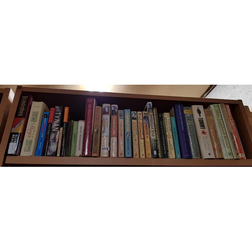 243 - 3 SHELVES OF HARDBACK BOOKS