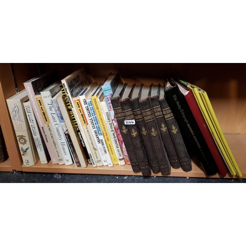 244 - 3 SHELVES OF HARDBACK BOOKS