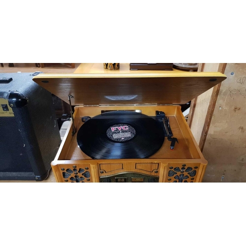 288 - REPRODUCTION RECORD PLAYER WITH CD