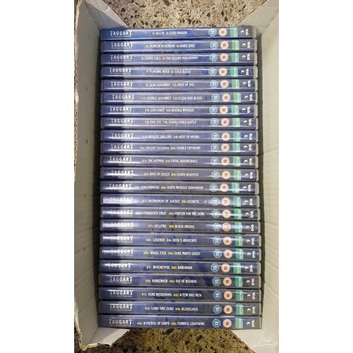 33 - SMALL CARTON WITH QTY OF TAGGART DVD'S