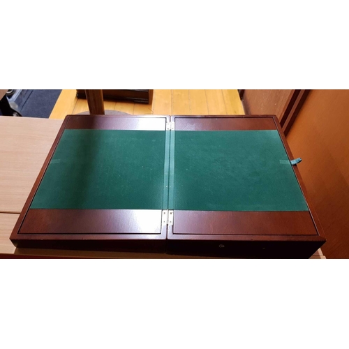 336 - MAHOGANY MODERN WRITING SLOPE