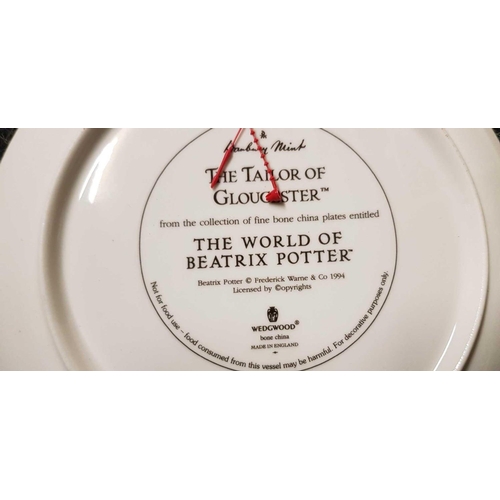 408 - QTY OF THE WORLD OF BEATRIX POTTER WALL PLATES