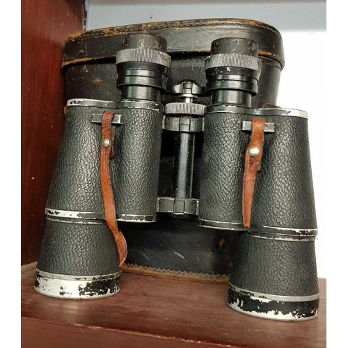 432 - EIKOW BINOCULARS 7 X 50 WITH LEATHER CASE