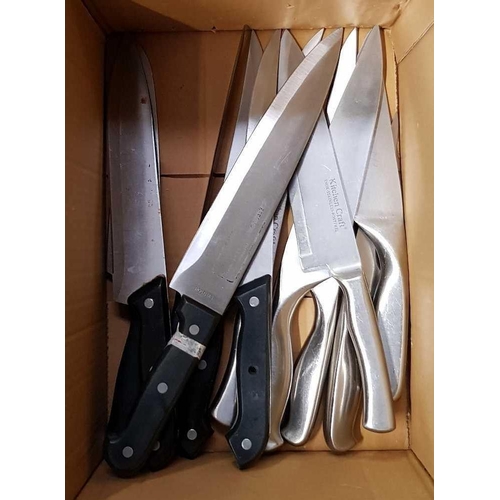 51 - CARTON WITH MISC KITCHEN CRAFT CHEF'S KNIVES