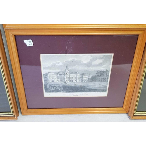 525 - ANTIQUE ENGRAVING OF THE VIEW OF THE QUEEN'S PALACE IN ST JAMES PARK AND A	VIEW OF WESTMINSTER FROM ... 