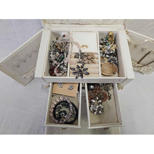 597 - JEWELLERY BOX WITH CONTENTS