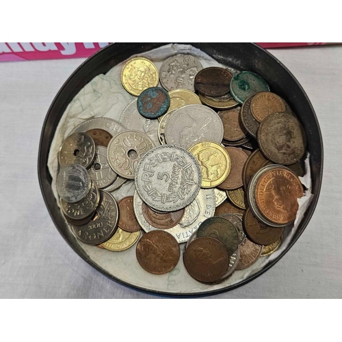 599 - BOX OF VARIOUS COINS