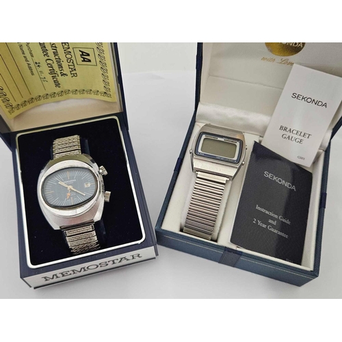 669 - GENTS SEKONDA & MEMOSTAR WATCHES IN BOXES