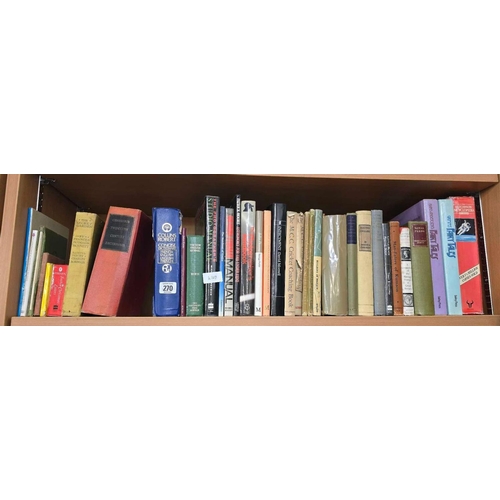 270 - 3 SHELVES OF HARDBACK & PAPER BACK BOOKS