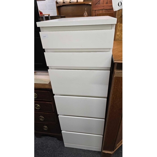 319 - WHITE MAKEUP CABINET