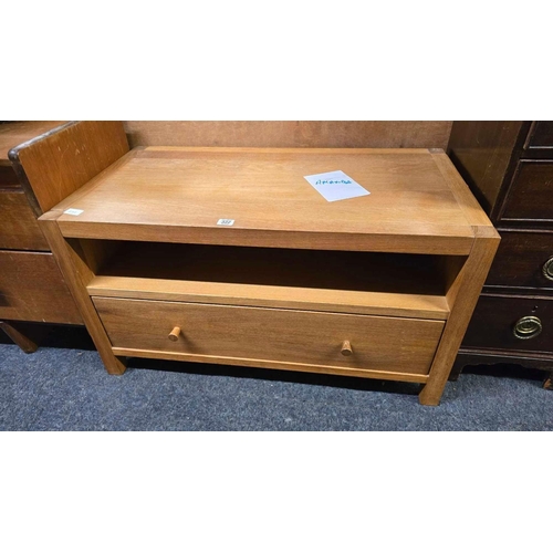 322 - MODERN TEAK TV UNIT