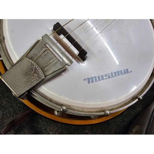 472 - MUSIMA BANJO WITH CANVAS CASE