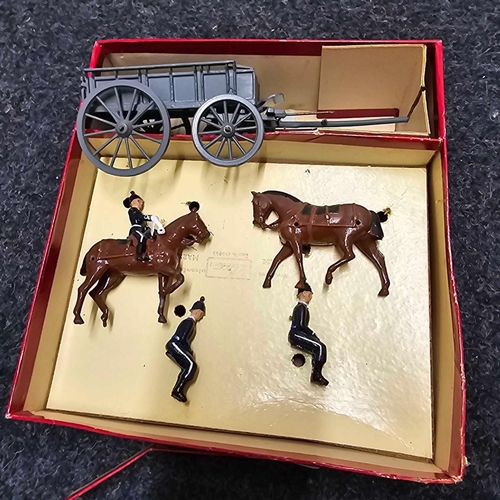 1005 - BOXED BRITAIN'S ROYAL ARMY SERVICE CORE GS WAGONS, HORSE & RIDERS