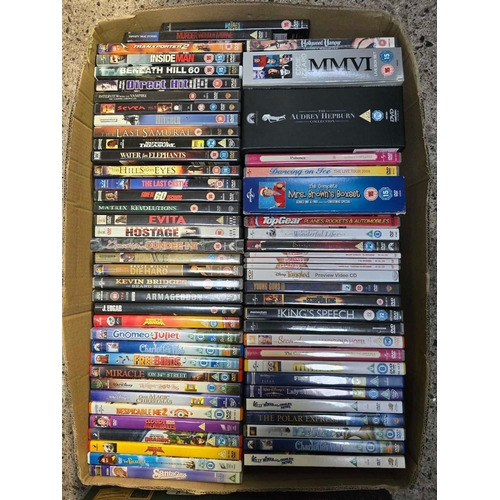 118 - 3 CARTONS OF DVD'S / BLU RAYS