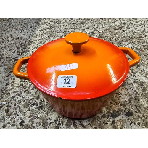 12 - SMALL LE CREUSET CASSEROLE