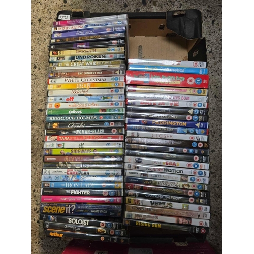 120 - 2 CARTONS OF NEW / SEALED DVD'S