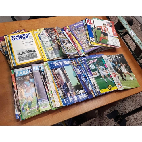 133 - LARGE CARTON OF EXETER CITY FOOTBALL PROGRAMMES