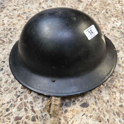 14 - WWII WARDENS HELMET