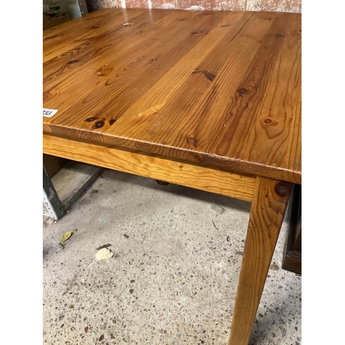 233 - SQUARE PINE BREAKFAST TABLE 29.5'' SQ