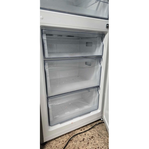 242 - KENWOOD SILVER FRIDGE FREEZER 23.5'' WIDE