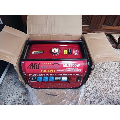 243 - MIL SILENT PROFESSIONAL GASOLINE GENERATOR, NEW MODEL 2018