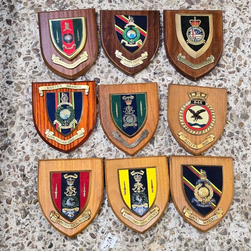 30 - CARTON OF 9 ROYAL MARINE ASSOCIATION PLAQUES