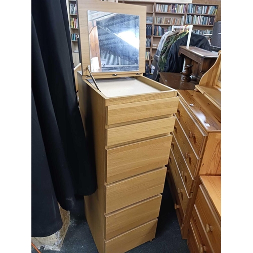 327 - MAKE-UP CABINET WITH 6 DRAWERS