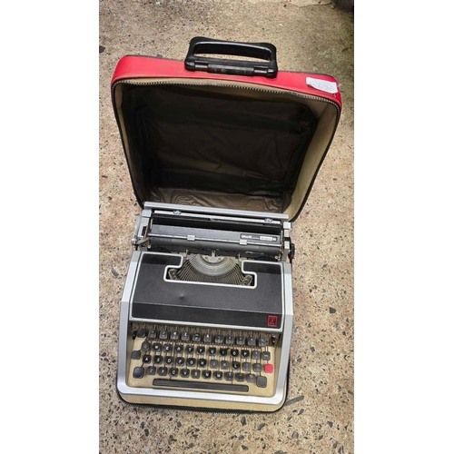 36 - VINTAGE PORTABLE OLIVETTE TYPEWRITER