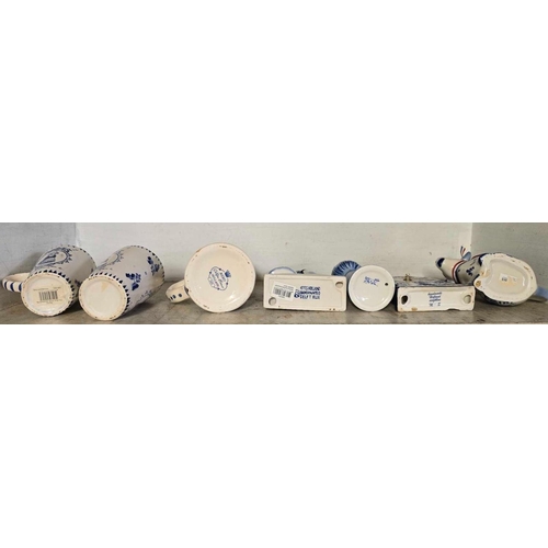 418 - SHELF OF DUTCH DELPH CHINAWARE