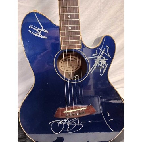 448 - BON JOVI BEARING SIGNATURE SIGNED ACOUSTIC GUITAR