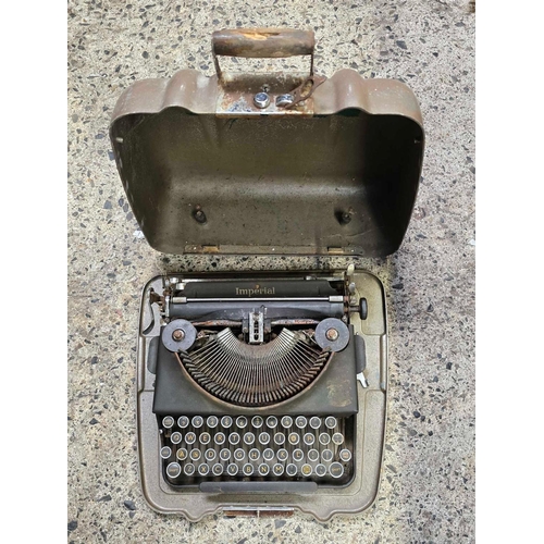 56 - VINTAGE IMPERIAL PORTABLE TYPEWRITER A/F