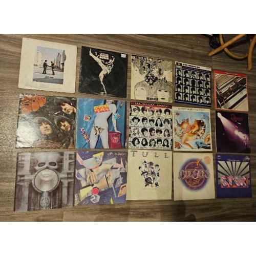 840 - COLLECTION OF VINYL RECORD LP'S INCL; BEATLES, ROLLING STONES. PINK FLOYD & DAVID BOWIE