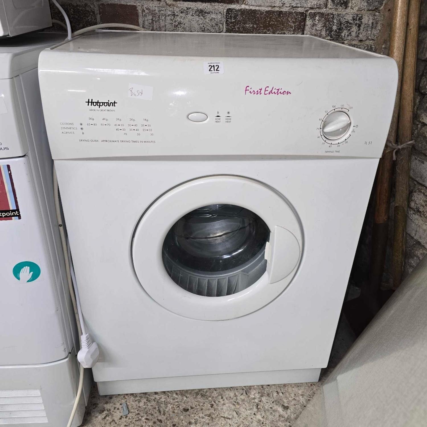 HOTPOINT FIRST EDITION TL51 DRIER