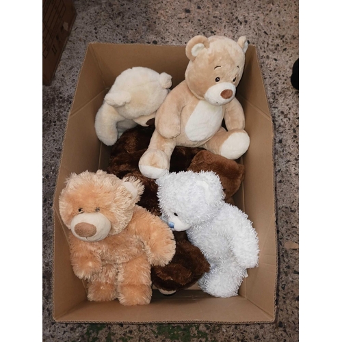 103 - CARTON OF MISC TEDDY BEARS BY BILL THE BEAR & OTHERS