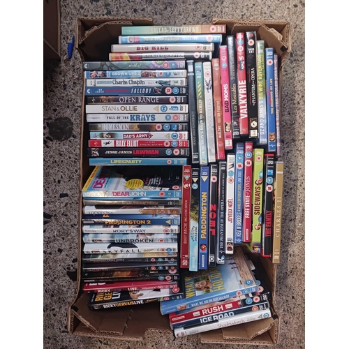 118 - 2 CARTONS OF MISC DVD'S