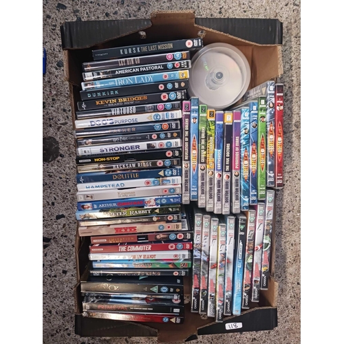 118 - 2 CARTONS OF MISC DVD'S