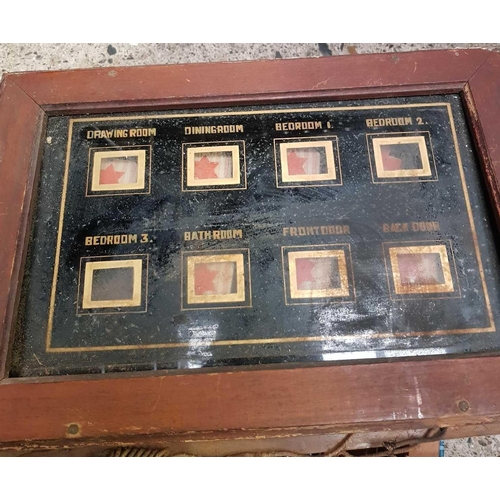 123 - CARTON WITH A VINTAGE BELL BOARD, VOLT METER, MISC BRIC-A-BRAC