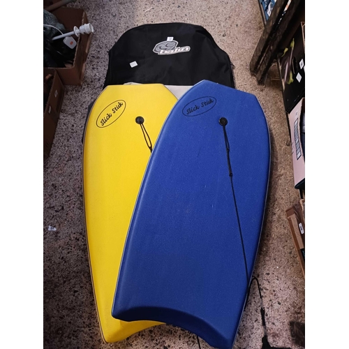 77 - BALIN BODY BOARD BAG WITH 2 BOARDS