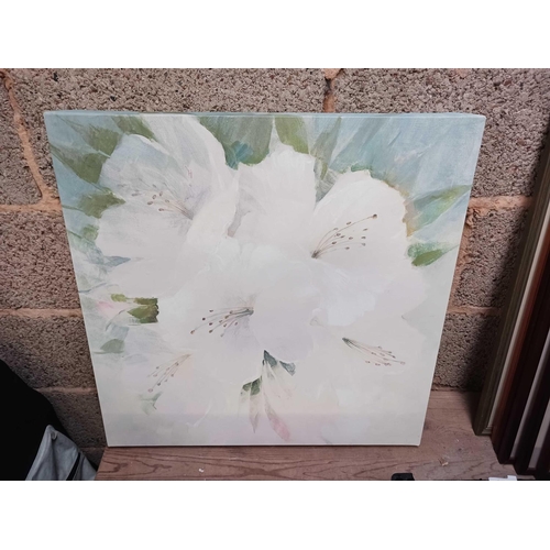 78 - QTY OF EMBROIDERED PICTURES, A WOODEN NOTE BOARD & OTHER MISC PICTURES