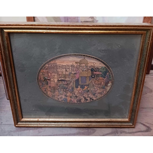 80 - QTY OF F/G PRINTS INCL; COLOURED ENGRAVING OF VIEWS IN & AROUND READING