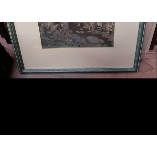 80 - QTY OF F/G PRINTS INCL; COLOURED ENGRAVING OF VIEWS IN & AROUND READING