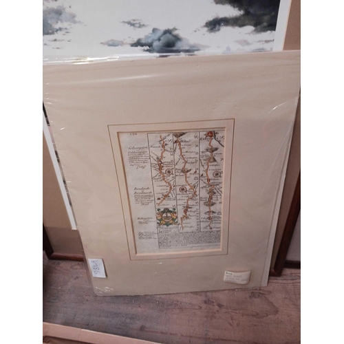 80 - QTY OF F/G PRINTS INCL; COLOURED ENGRAVING OF VIEWS IN & AROUND READING