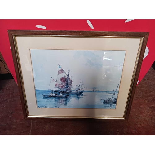 92 - CARTON OF MISC F/G PICTURES, PHOTO'S OF NAVAL SHIPS, A REPRO TITANIC SIGN & OTHER PICTURES