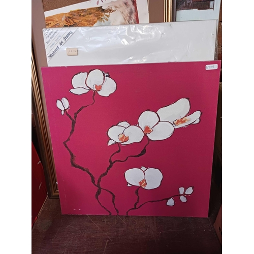 93 - VARIOUS PICTURES ON CANVAS BY LAURA ASHLEY & OTHERS