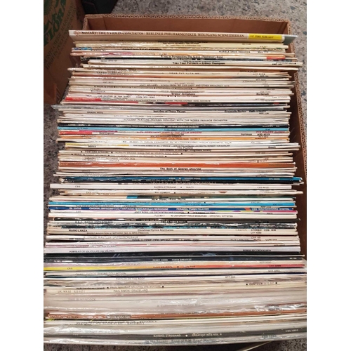 103 - CARTON OF MISC LP'S & A CARTON OF 45'S