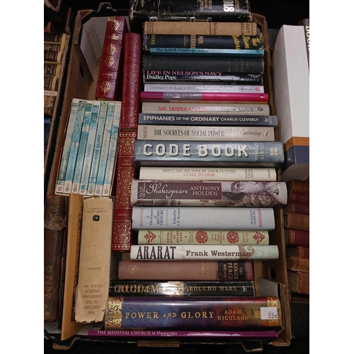 135 - 3 CARTONS OF VINTAGE / ANTIQUE MIXED THEME BOOKS